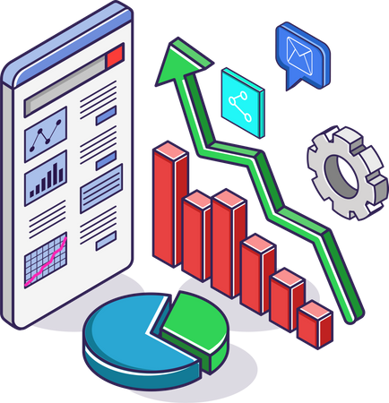 Análisis de datos comerciales  Ilustración