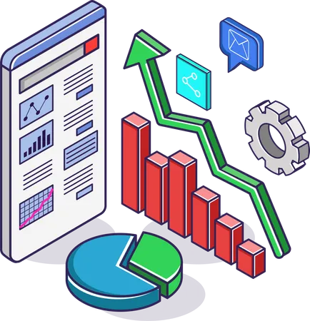 Análisis de datos comerciales  Ilustración