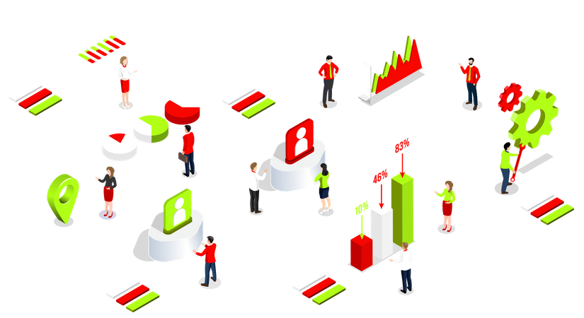 Análisis de datos comerciales  Ilustración