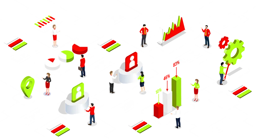 Análisis de datos comerciales  Ilustración