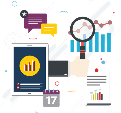 Análisis de datos comerciales  Ilustración