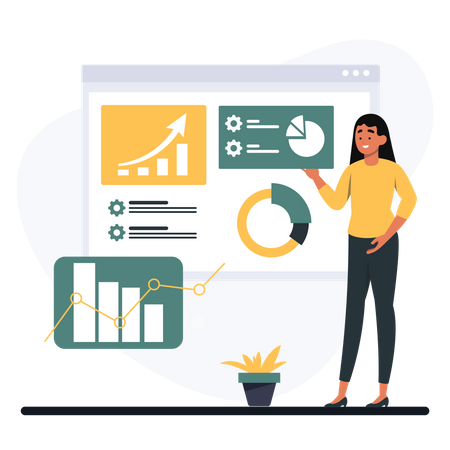 Análisis de datos comerciales  Ilustración