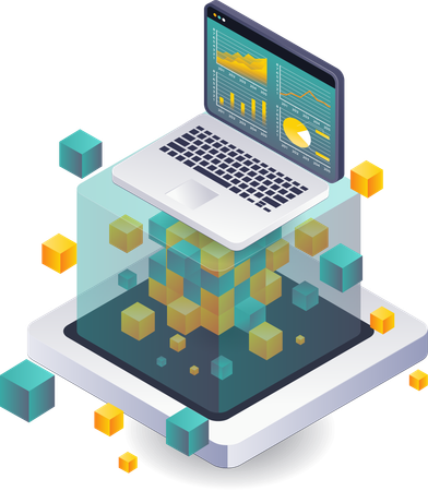 Análisis de datos en el desarrollo de la tecnología Blockchain  Ilustración