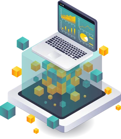 Análisis de datos en el desarrollo de la tecnología Blockchain  Ilustración