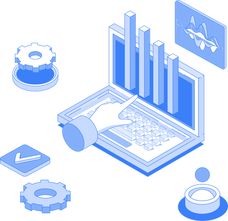 Análisis de datos en línea  Ilustración