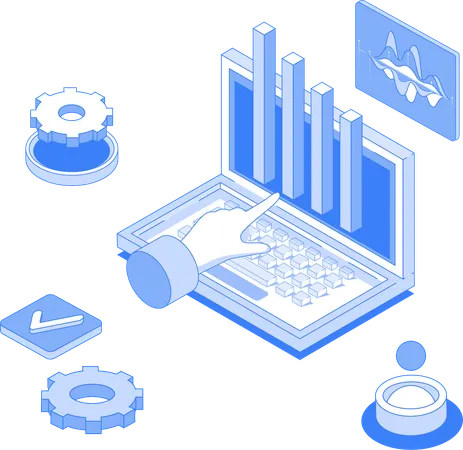 Análisis de datos en línea  Ilustración