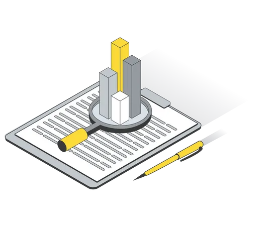 Análisis de datos financieros  Ilustración