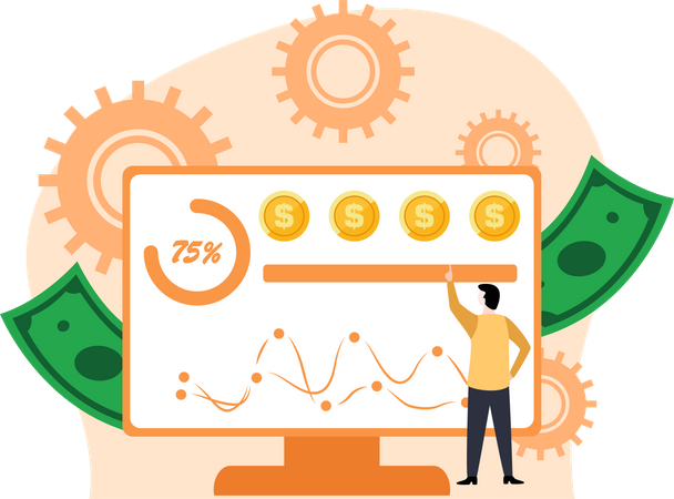 Análisis de datos financieros  Ilustración