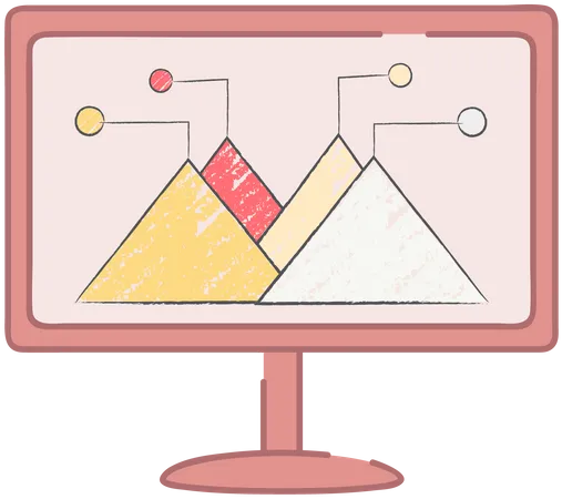 Concepto de estadísticas de investigación de análisis de datos. Estrategia, desarrollo de negocio. Resultados de la investigación estadística empresarial.  Ilustración