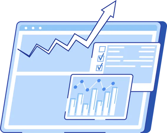 Análisis de datos investigación estadísticas  Ilustración