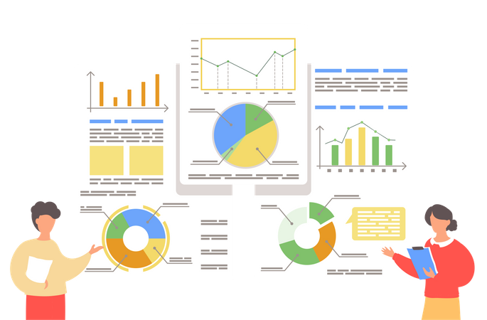 Análisis de datos por empleado  Ilustración