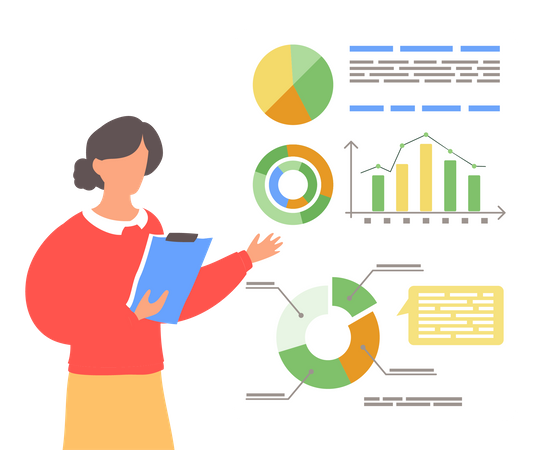 Análisis de datos por empleado  Ilustración