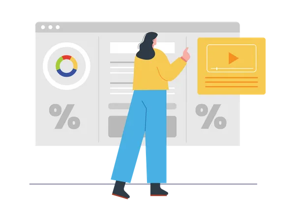 Análisis de datos SEO  Ilustración