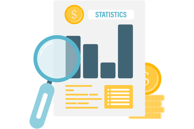 Análisis de datos y estadísticas  Ilustración