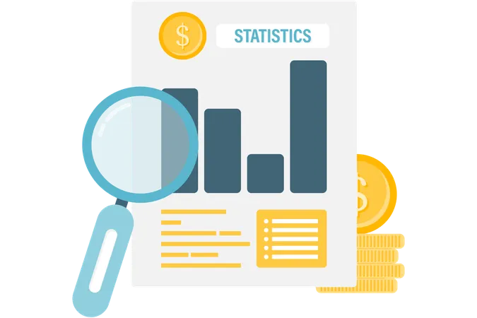 Análisis de datos y estadísticas  Ilustración