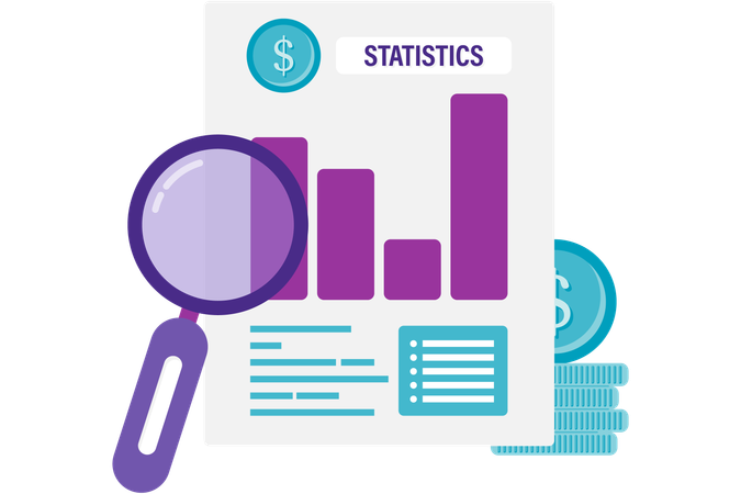 Análisis de datos y estadísticas  Ilustración