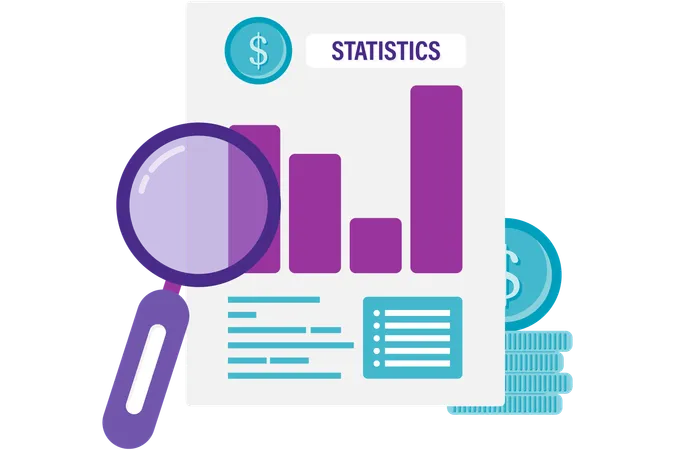 Análisis de datos y estadísticas  Ilustración