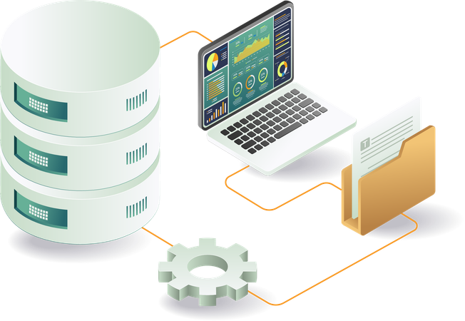 Análisis de procesos para servidores de bases de datos  Ilustración