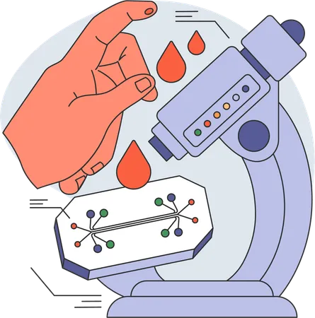 Prueba de sangre  Ilustración