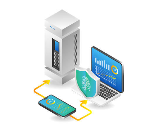 Análisis de seguridad de datos  Ilustración