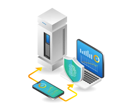 Análisis de seguridad de datos  Ilustración