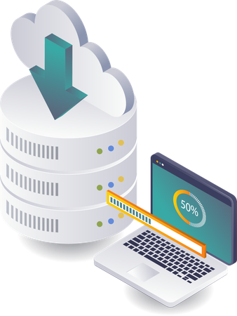 Análisis del rendimiento del almacenamiento de bases de datos en sistemas de servidores en la nube  Ilustración