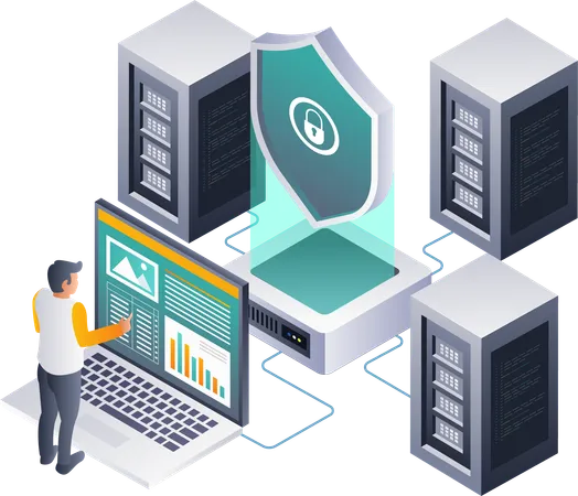 Análisis Estratégico de Mantenimiento de Seguridad en Servidores Tecnológicos  Ilustración