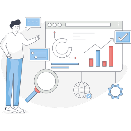 Análisis SEO por empleado  Ilustración
