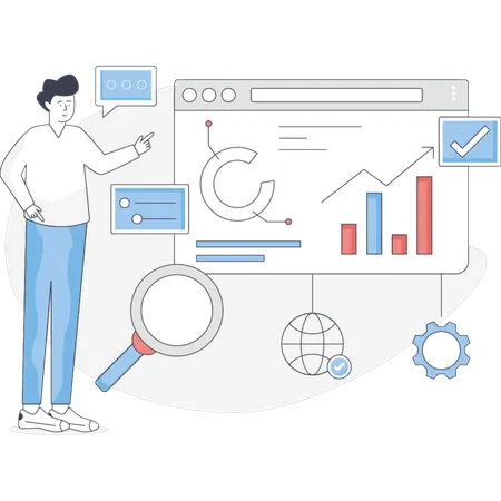 Análisis SEO por empleado  Ilustración