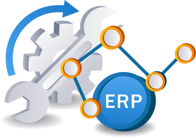 Analista de gestão de ERP de manutenção  Ilustração