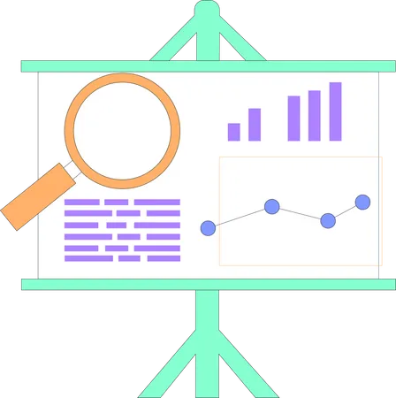 Análisis de negocios e investigación empresarial  Ilustración