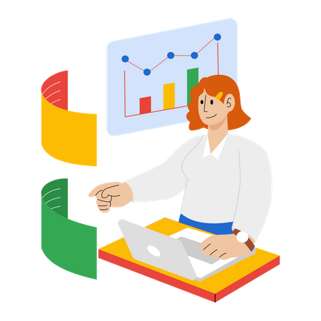 Analizando datos de mercado  Ilustración