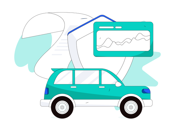 Analyse d'assurance automobile  Illustration