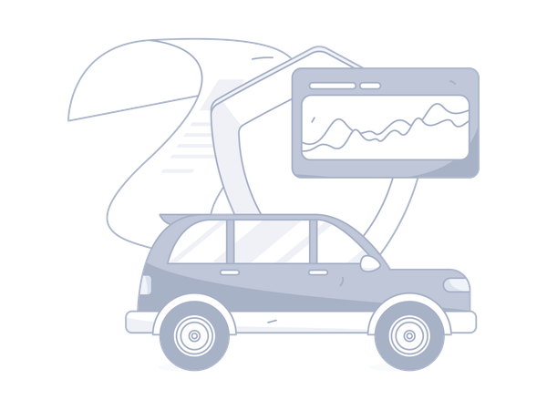 Analyse d'assurance automobile  Illustration