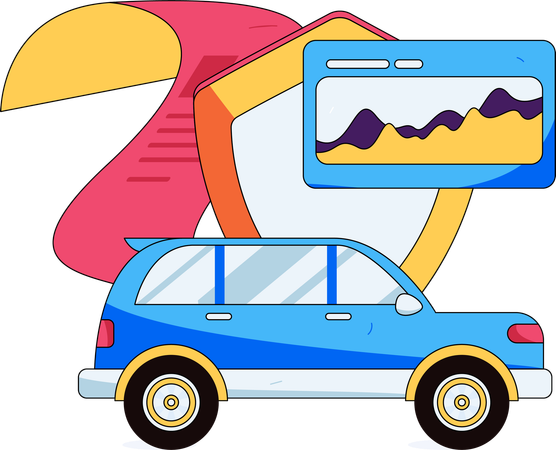 Analyse d'assurance automobile  Illustration