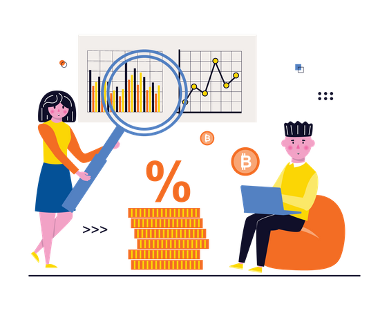 Analyse Bitcoin  Illustration