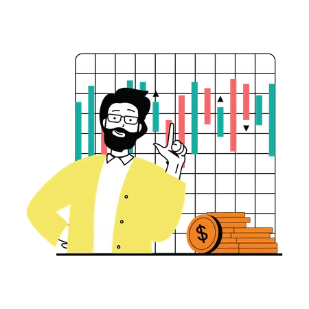 Analyse du marché boursier  Illustration