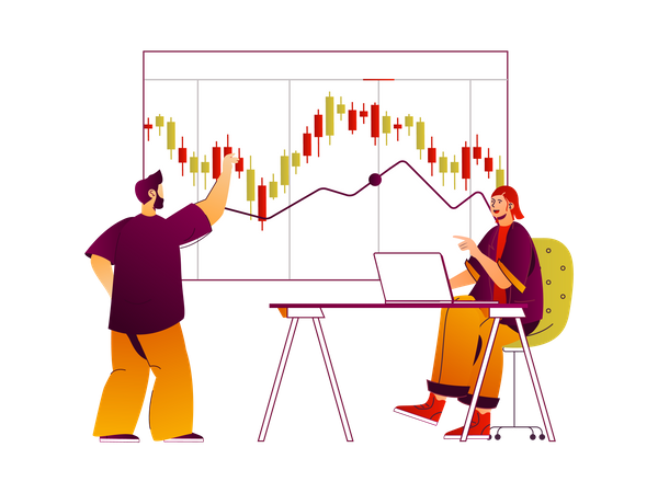 Analyse du marché boursier  Illustration