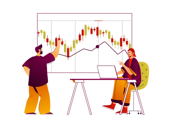 Analyse du marché boursier  Illustration