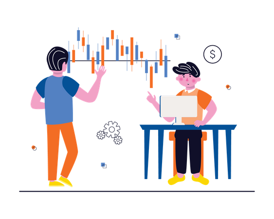 Analyse du marché boursier  Illustration