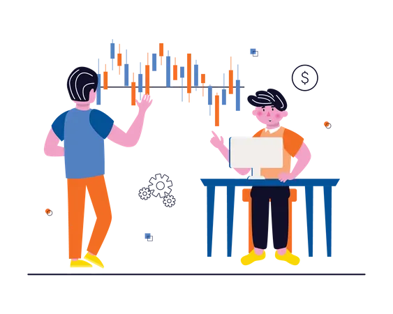 Analyse du marché boursier  Illustration