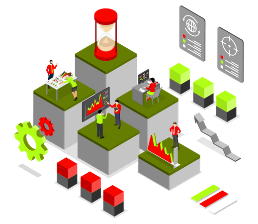 Technologie d'analyse commerciale  Illustration