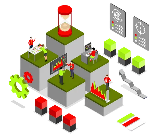 Technologie d'analyse commerciale  Illustration