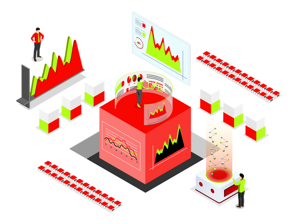 Technologie d'analyse commerciale  Illustration