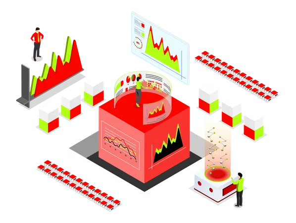 Technologie d'analyse commerciale  Illustration