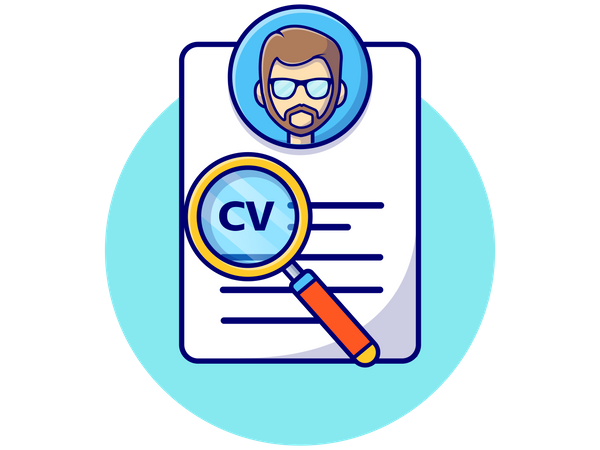 Analyse de cv des employés  Illustration