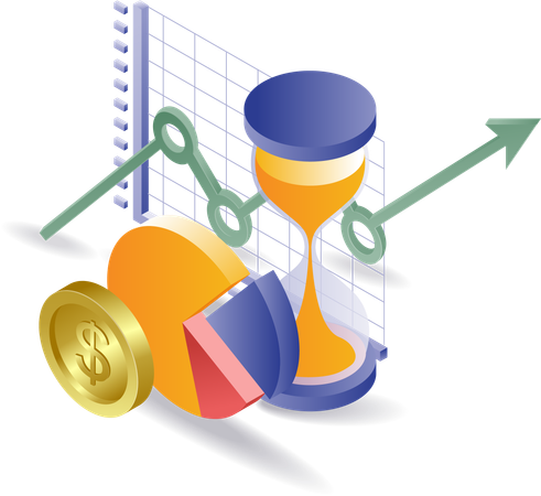 Analyse de la croissance de l'analyse commerciale  Illustration