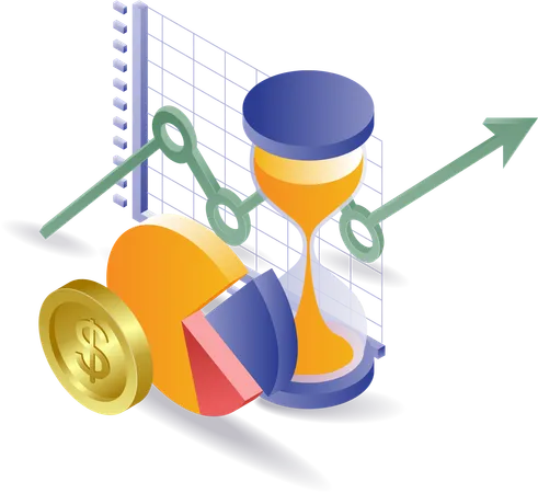 Analyse de la croissance de l'analyse commerciale  Illustration