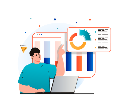 Analyse commerciale par employé  Illustration