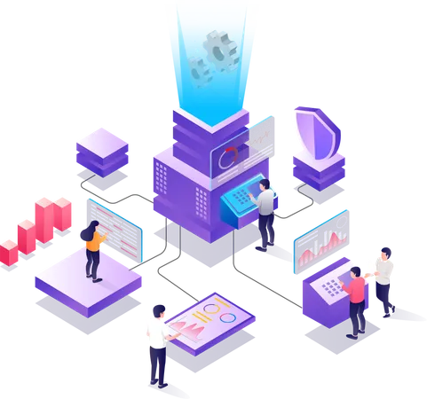 Analyse du centre de données  Illustration